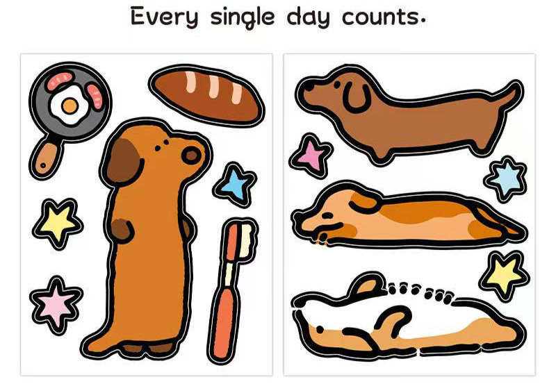 Deco Stickers - Dachshund