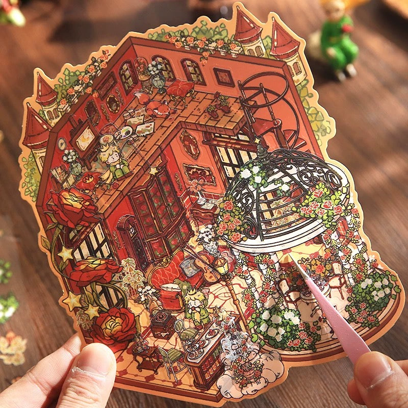 Decor Scene Sticker - The Little Prince (Rose Collector)