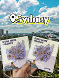 Sydney map - FRIDGE MAGNET