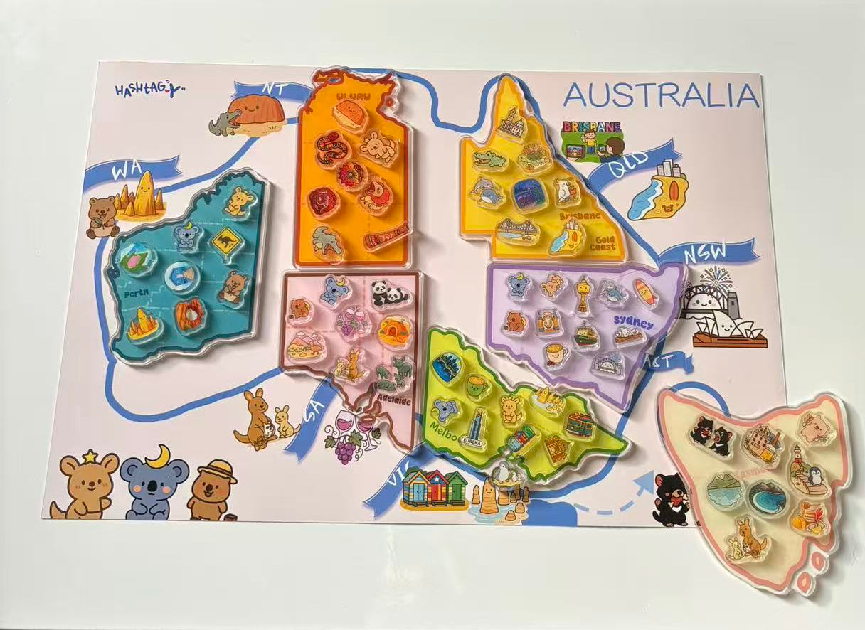 BIG MAP OF AUSTRALIA - Fridge Magnet