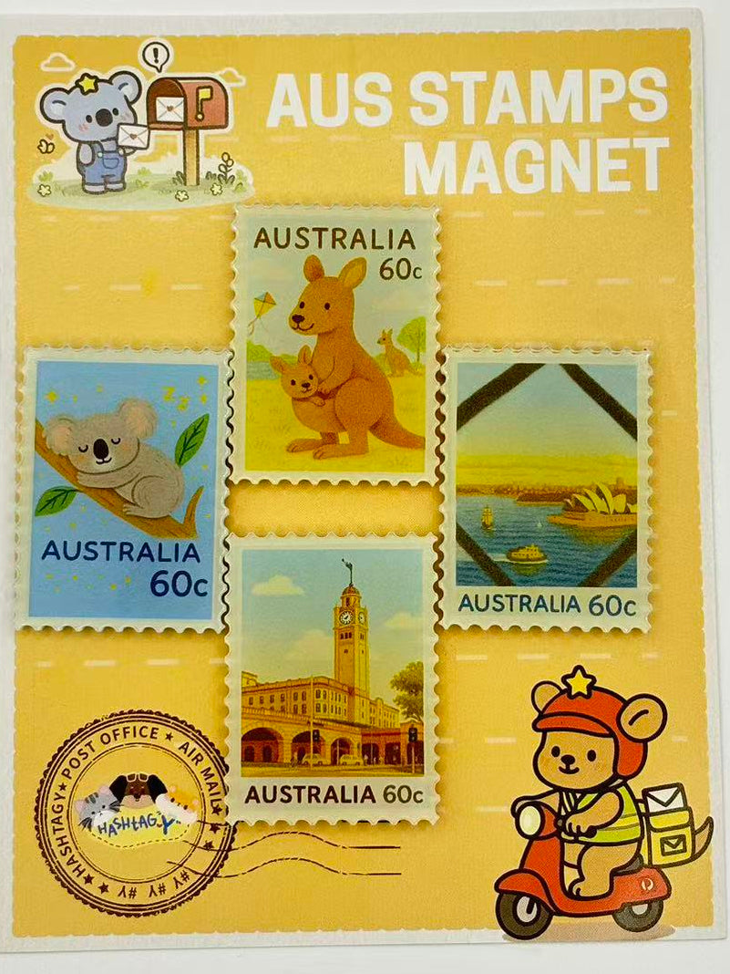 AUS STAMPS MAGNET( SYD )