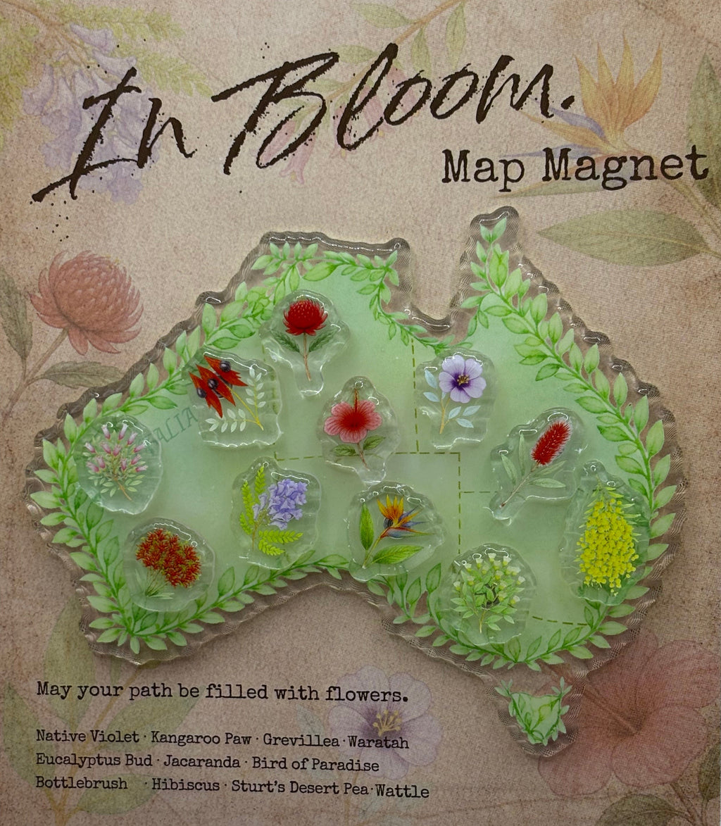 Australia PLANT map - FRIDGE MAGNET