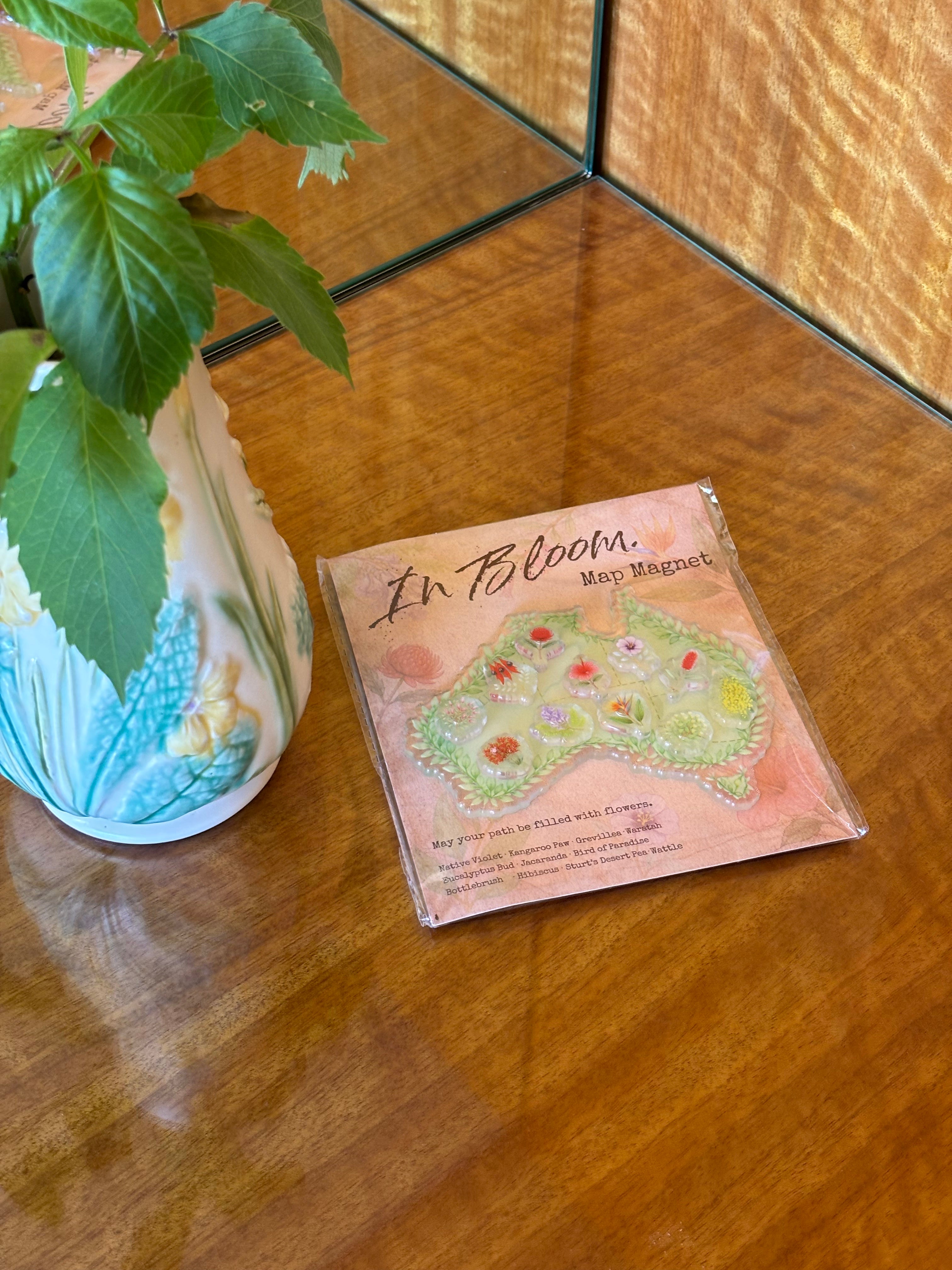 Australia PLANT map - FRIDGE MAGNET