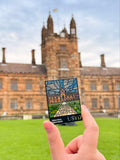 USYD (BLACK/SILVER) Metal Magnet & Bookmark – Stained Glass Souvenir