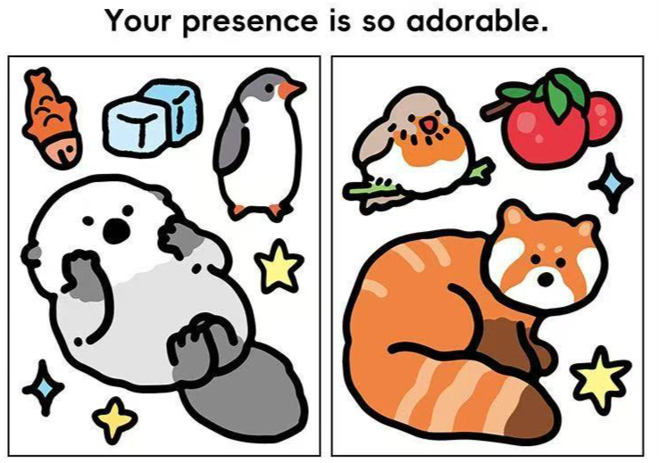 Deco Stickers - Otter & Raccoon