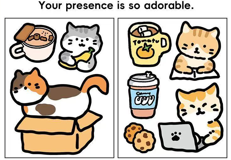 Deco Stickers - Working cat