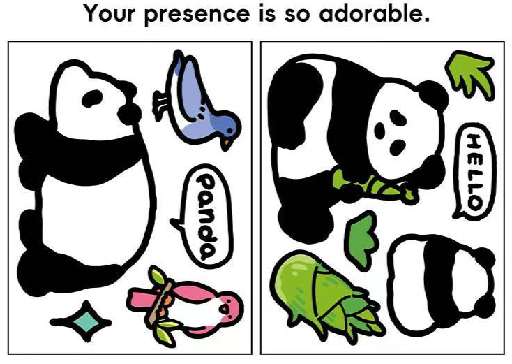 Deco Stickers - Hello panda