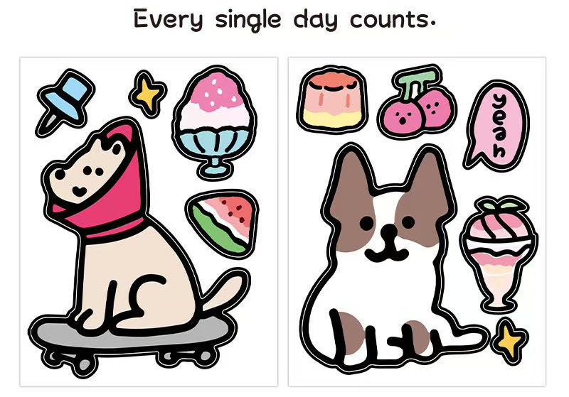 Deco Stickers - Dogs holiday