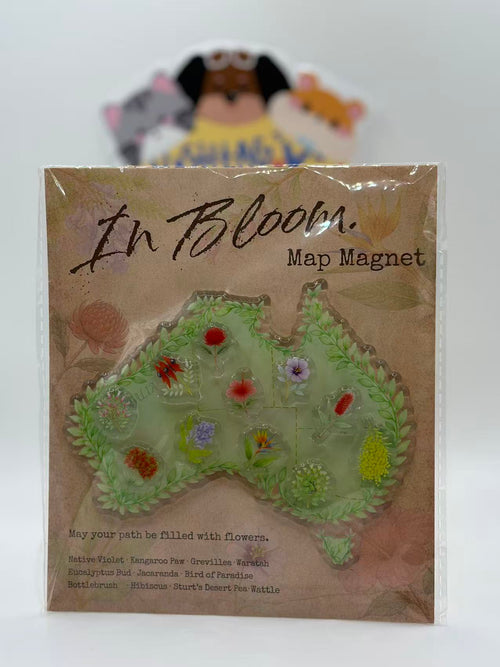 Australia PLANT map - FRIDGE MAGNET