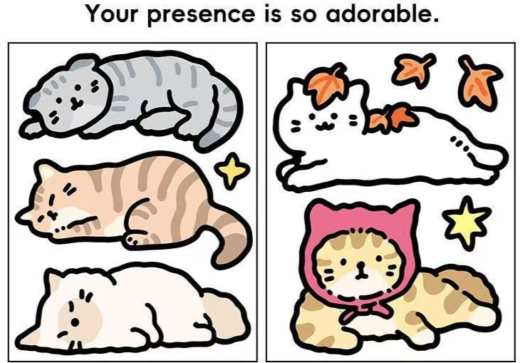 Deco Stickers - Cats lying down