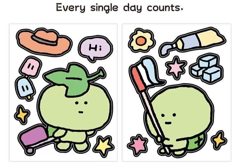 Deco Stickers - Hi turtle