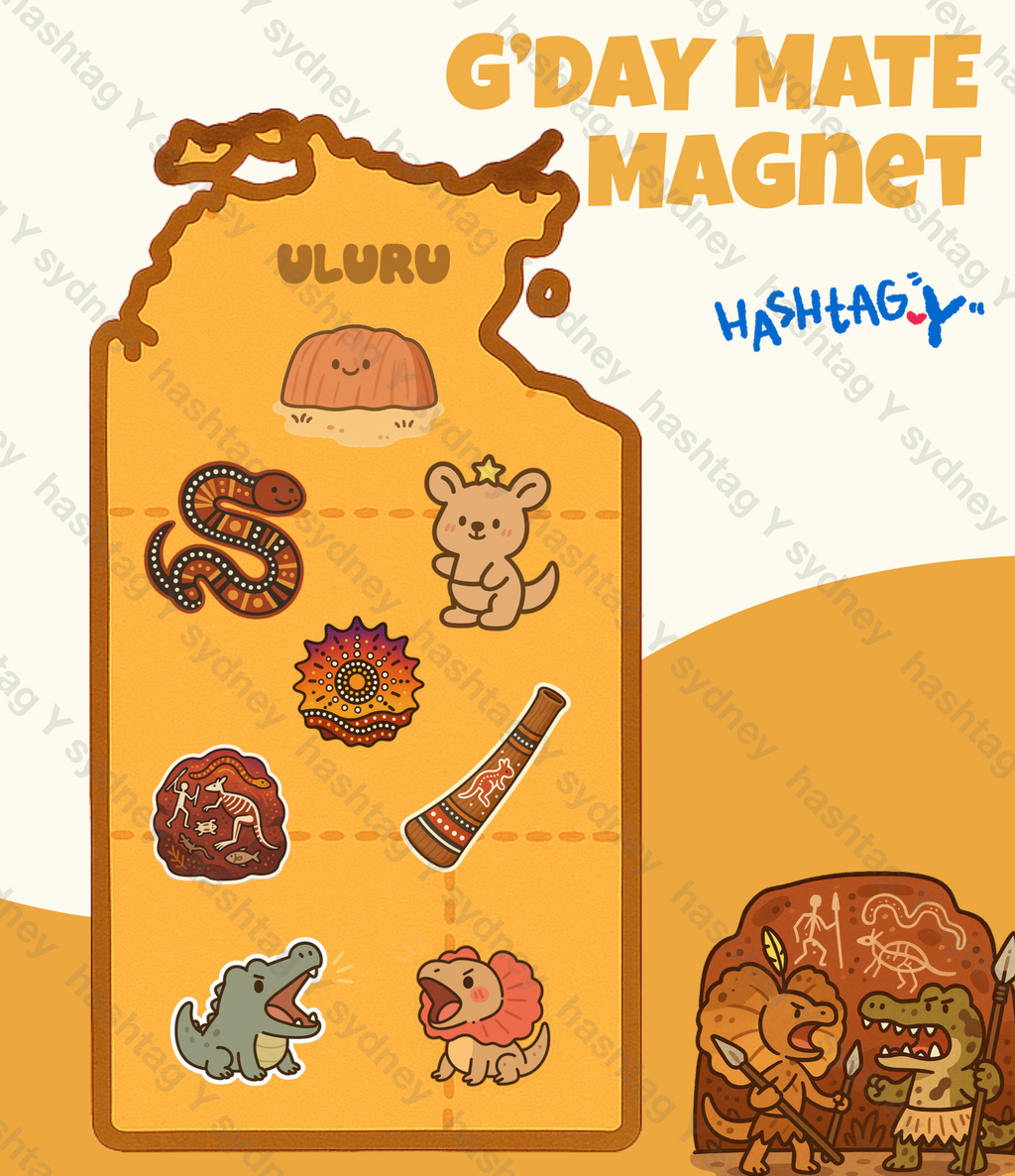 BIG MAP OF AUSTRALIA - Fridge Magnet
