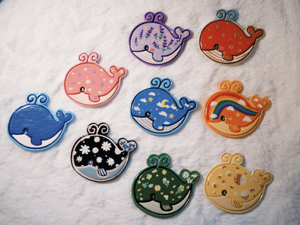 Color Whale Buddies Fridge Magnet