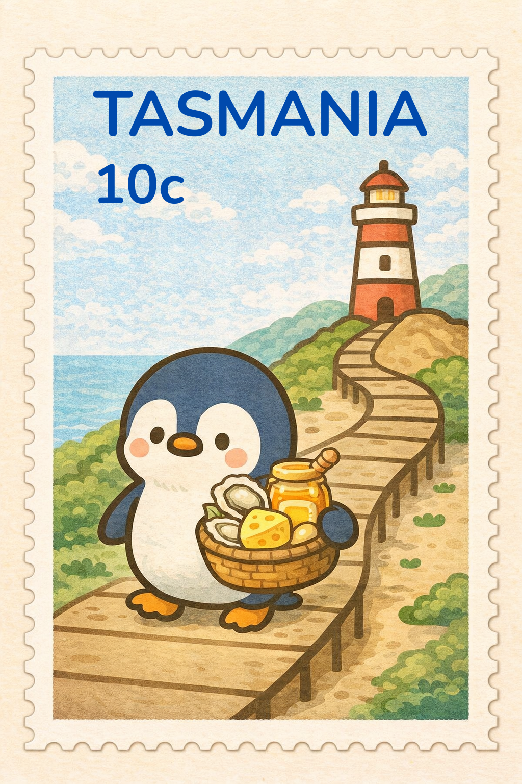AUS STAMPS MAGNET( TAS )