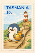 AUS STAMPS MAGNET( TAS )